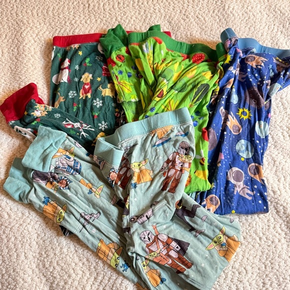 LITTLE SLEEPIES 5/6 LOT Long Sleeve Pajama Tops and Bottoms - Picture 5 of 6